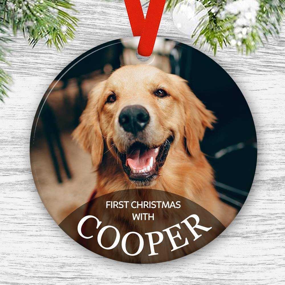 Custom Photo Ornament with Engraving Babies Gift