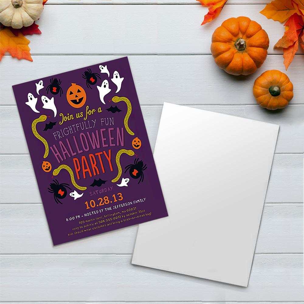 Join Ue For A Party Halloween Card For Celebrate Halloween With Your Friends And Family