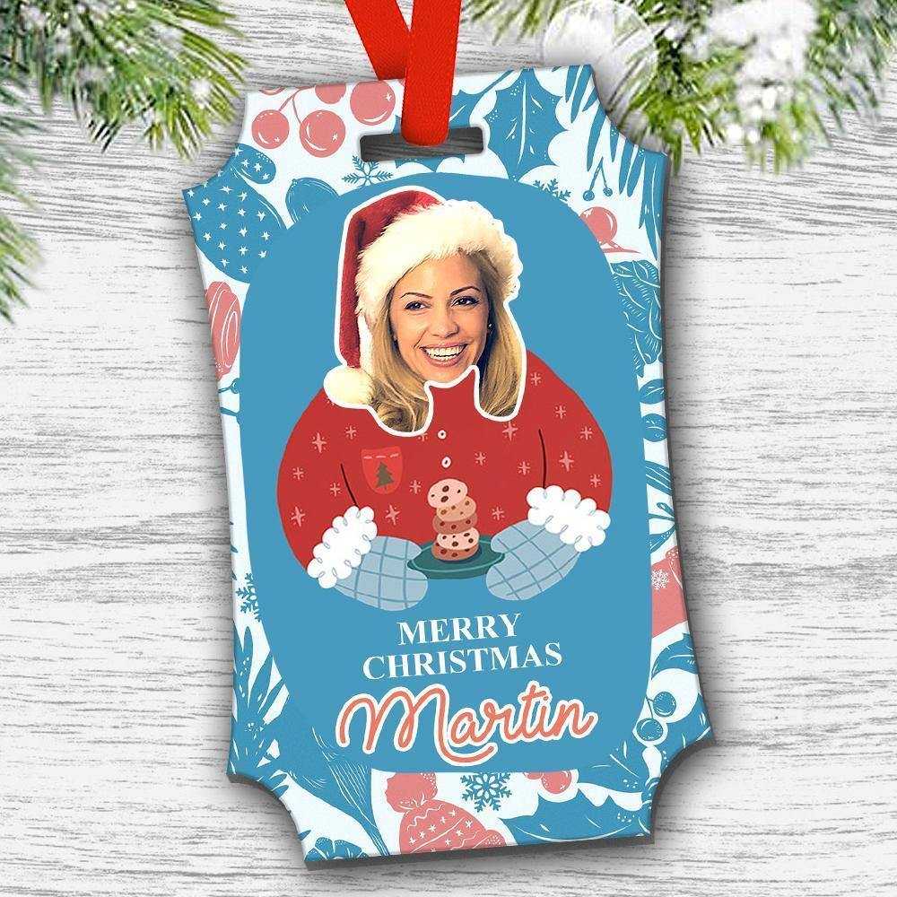Custom Ornaments, Photo Ornaments Christmas Gifts for Her Rectangle-shaped
