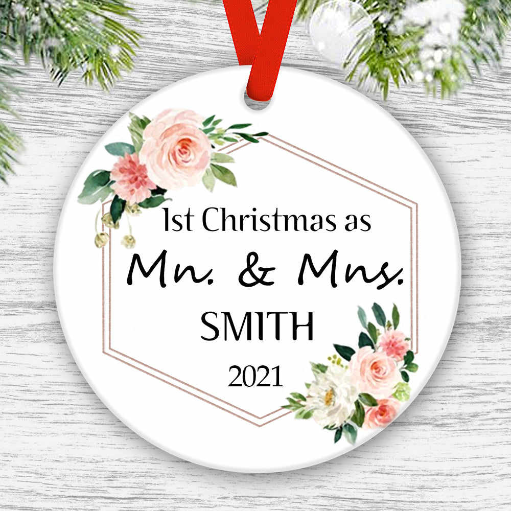 Custom Engraved Ornament1st Christmas Gift