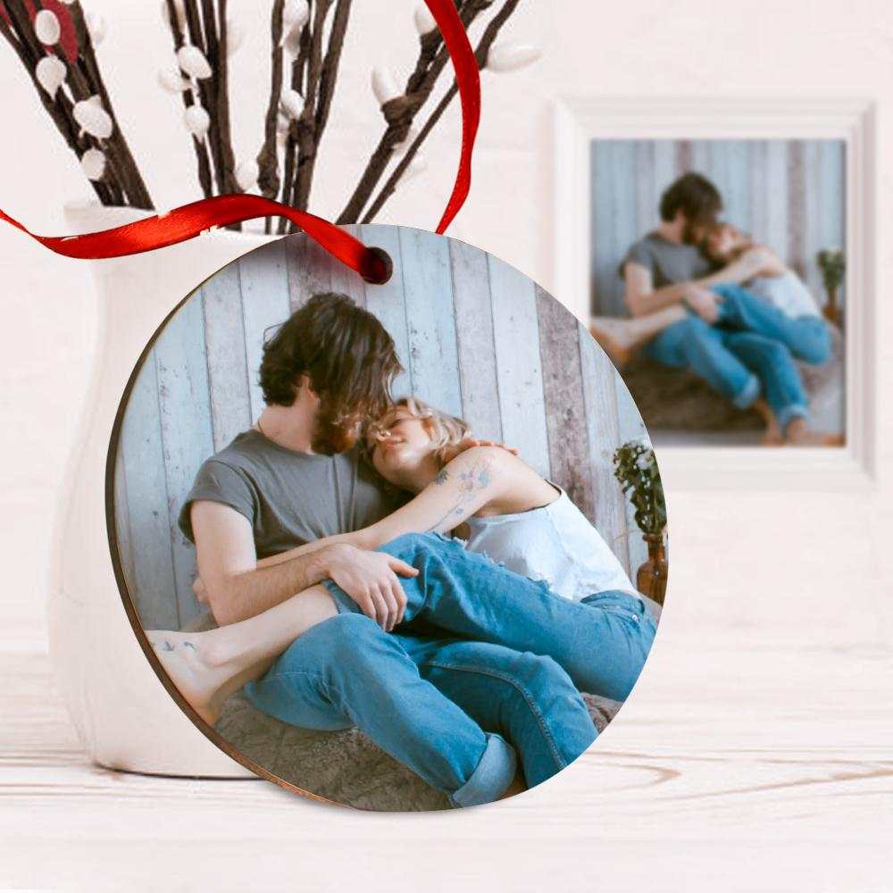 Custom Scannable Spotify Code Ornaments Hanging Ornament, Photo Music Song Ornaments Blue Gifts