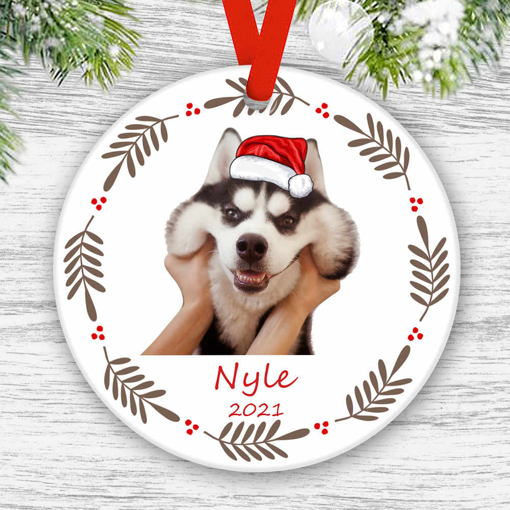 Custom Photo Ornament with Engraving Round-shaped - Avatar