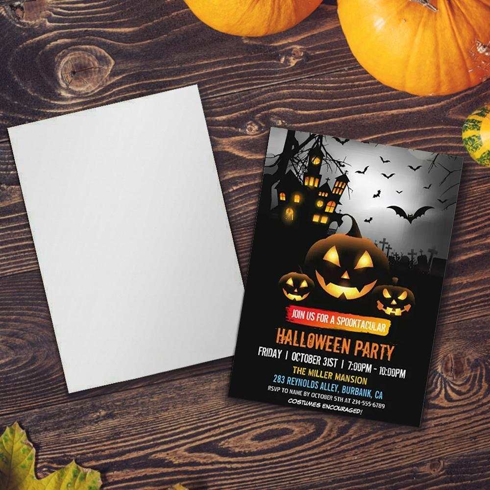 Halloween party Halloween card for celebrate Halloween with your friends and family