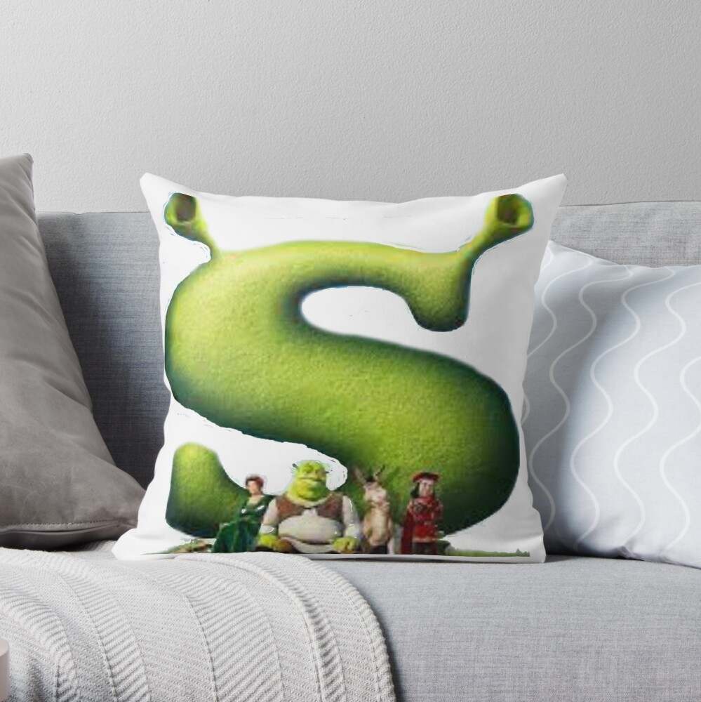 The Shrek Family Throw Pillow, Shrek Fiona _amp_ Shrek Get Ogre It Throw  Pillow