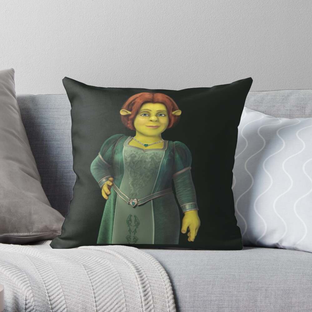 The Shrek Family Throw Pillow, Shrek Fiona _amp_ Shrek Get Ogre It Throw  Pillow