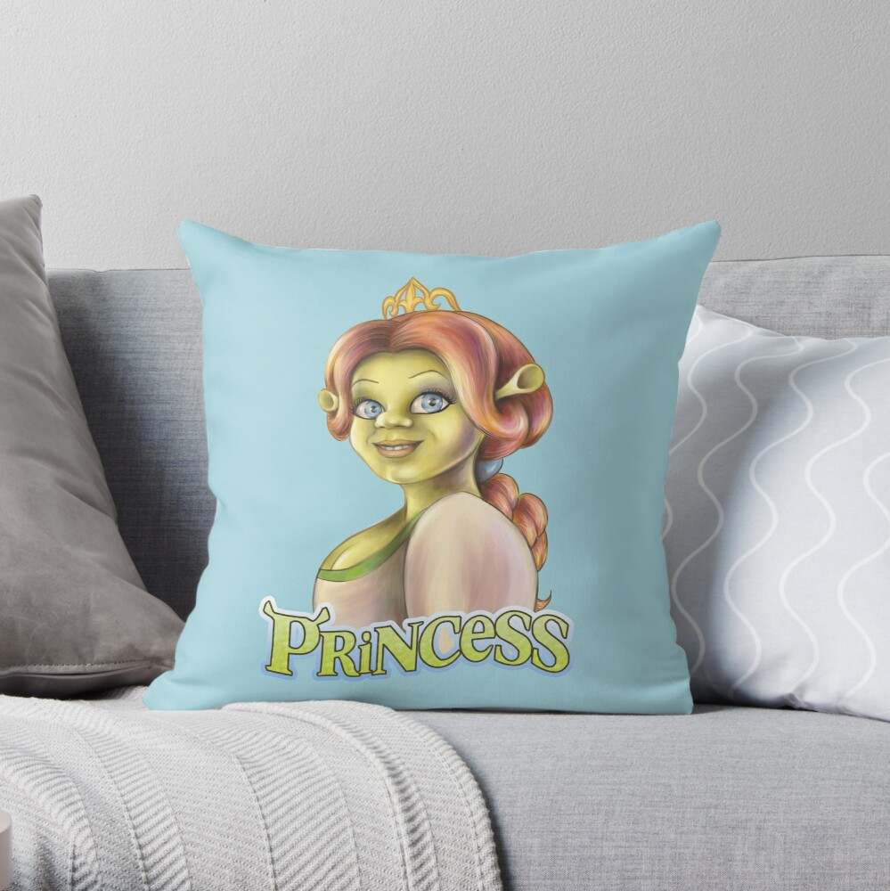 The Shrek Family Throw Pillow, Shrek Fiona _amp_ Shrek Get Ogre It Throw  Pillow