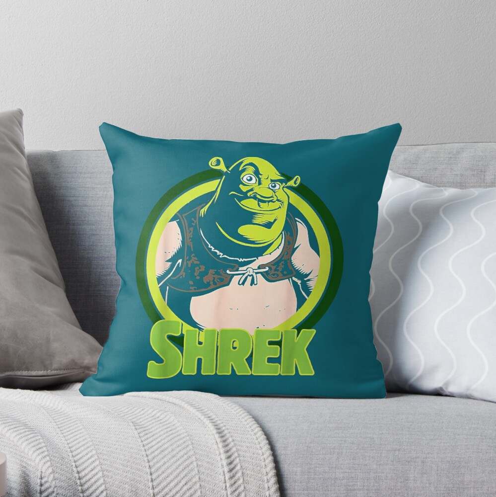 The Shrek Family Throw Pillow, Shrek Fiona _amp_ Shrek Get Ogre It Throw  Pillow