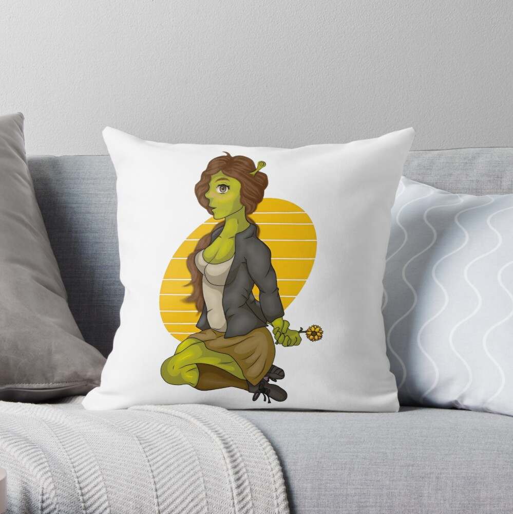  Meme Throw Pillow Covers Decorative Personalized Funny Shrek  Face Throw Pillow Case for Couch Sofa Bed Car Outdoor Home Decor 18 in X 18  in : Home & Kitchen