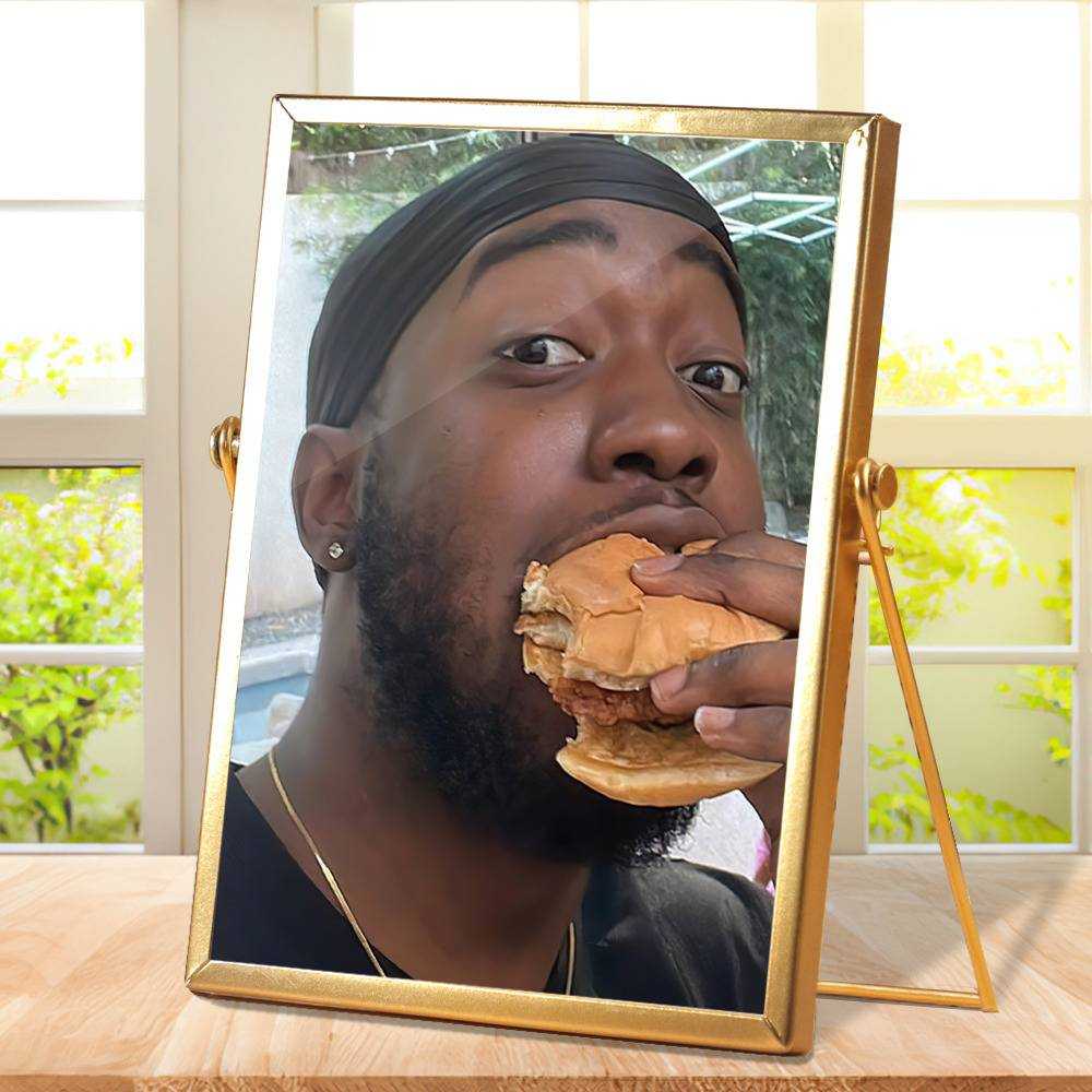 Jidion Plaque Classic Celebrity Plaque Pushing With Pokimane by Jidion Plaque with Golden Frame