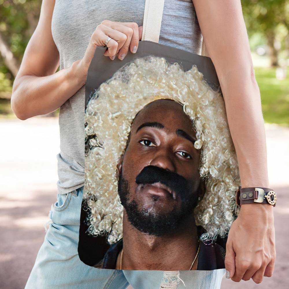 Jidion Totebag Classic Celebrity Totebag Getting A Haircut Totebag