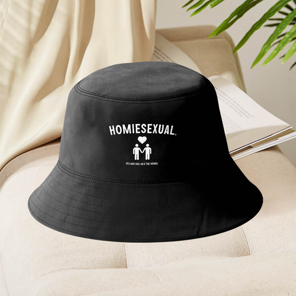 JiDion Bucket Hat Unisex Sun Hat Gifts for JiDion Fans Homiesexual He Is The Homie Fisherman Hat