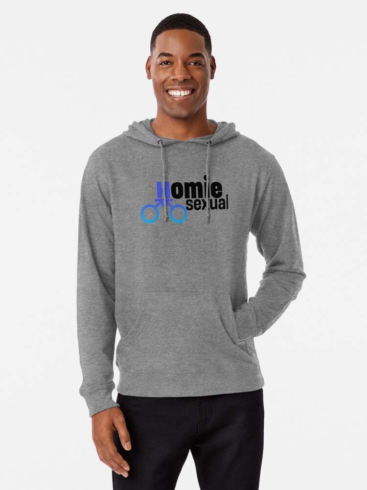 Homiesexual Hoodie, Homosexual text in gradient Hoodie