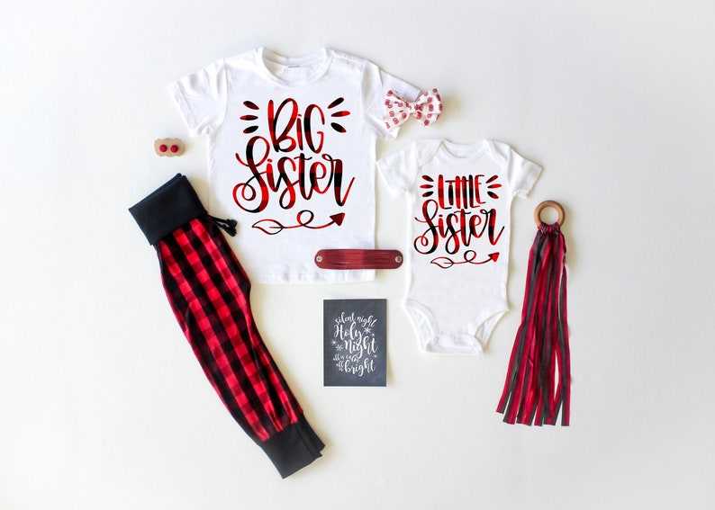 Big sister little sales sister christmas outfits