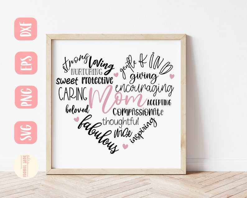 Mothers Day Svg, Mom Heart Svg#4