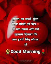 Good Morning Images with Love Quotes in Hindi 4