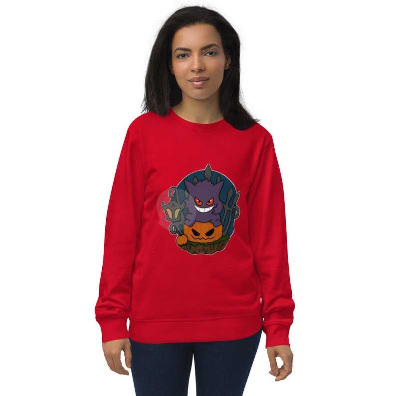 Gengar Sweater, Pokemon Sweatshirt, Cute Sweatshirt