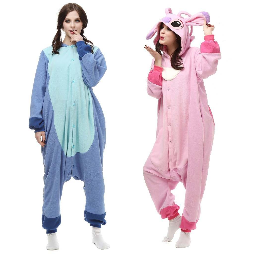 Pink Stitch Onesie Pajamas for Kids & Toddler Lilo & Stitch Animal Onesies  Costume 
