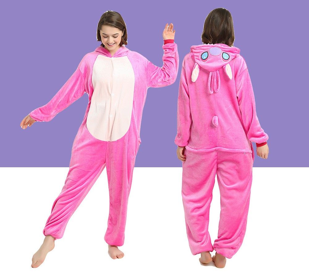 Enfants Coudre Cosplay Costume Lilo Stitch Bleu Jumpsuit Pyjamas