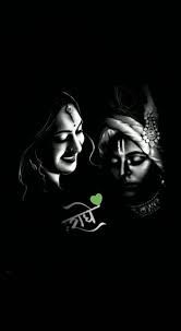 radha krishna hd wallpaper black background