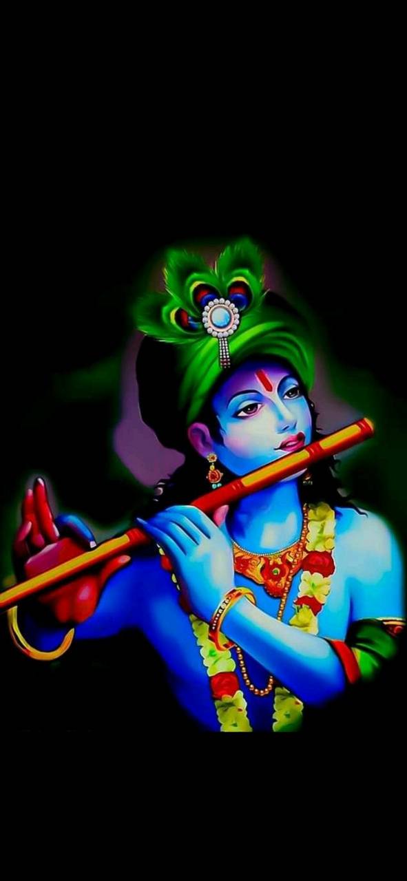 Krishna with Flute Wallpaper 001 Size 6751200 Download  Hare Krishna  Wallpapers