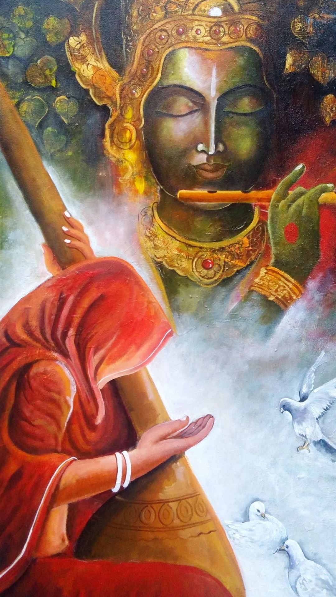 Krishna Art Wallpapers - Top Free Krishna Art Backgrounds - WallpaperAccess