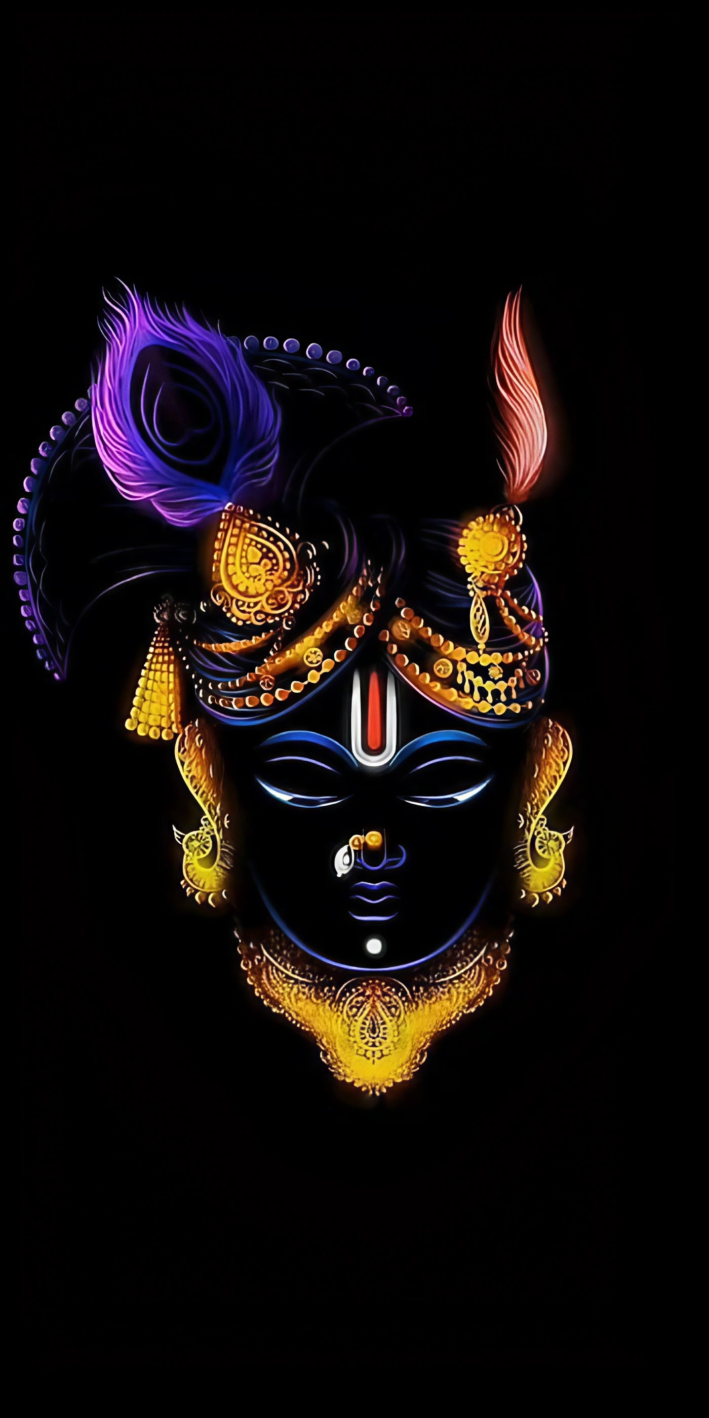 Radha Krishna Dark Wallpaper