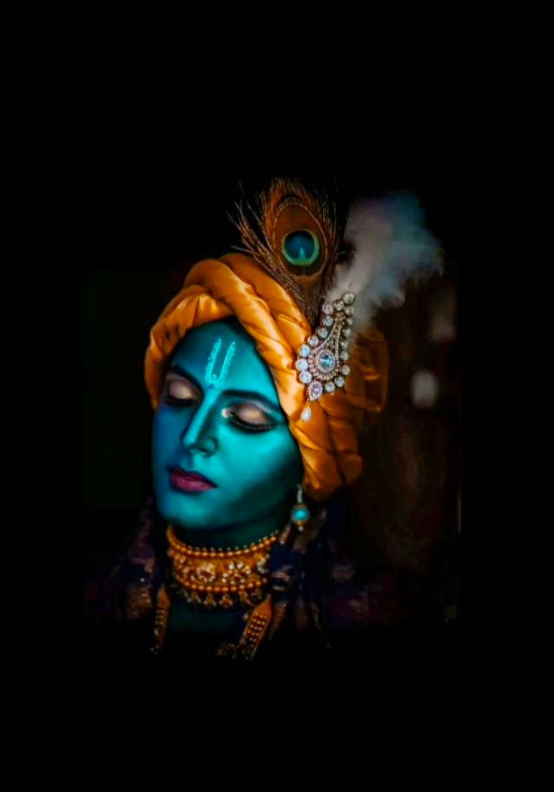 Lord Radhe Krishna With Natural Background HD Wallpaper