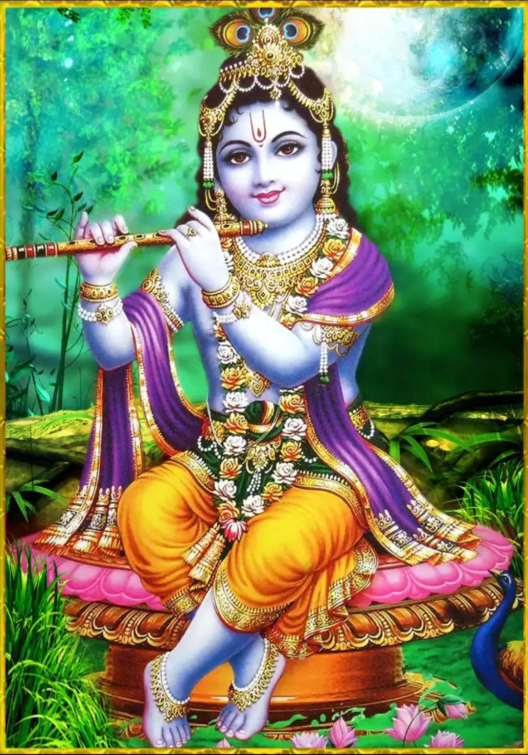 Lord Krishna Images For Bhakti Classic Krishna Wallpaper Digital ...