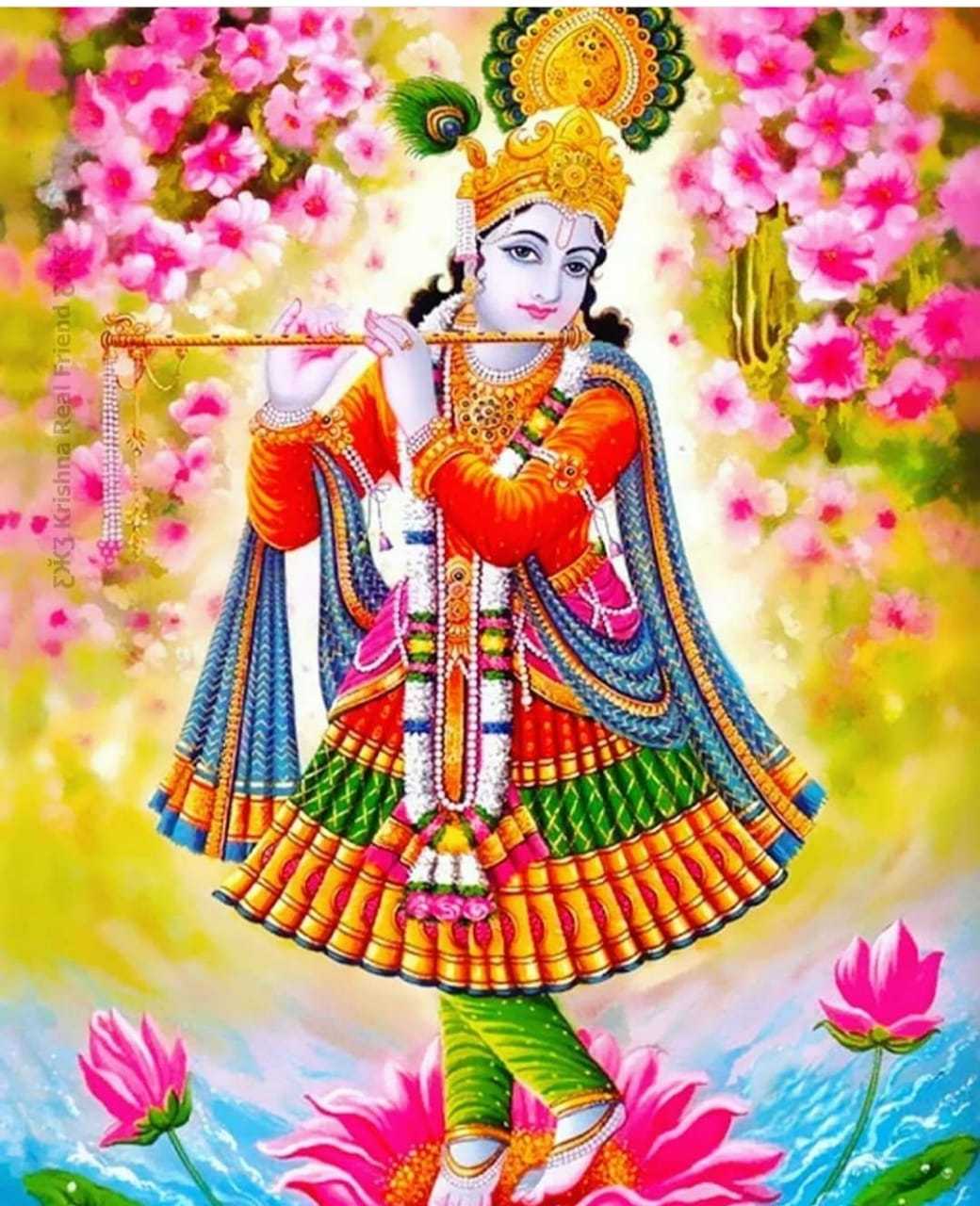 Ananta Shesha Art Wallpaper Classic Krishna Wallpaper Digital Download ...