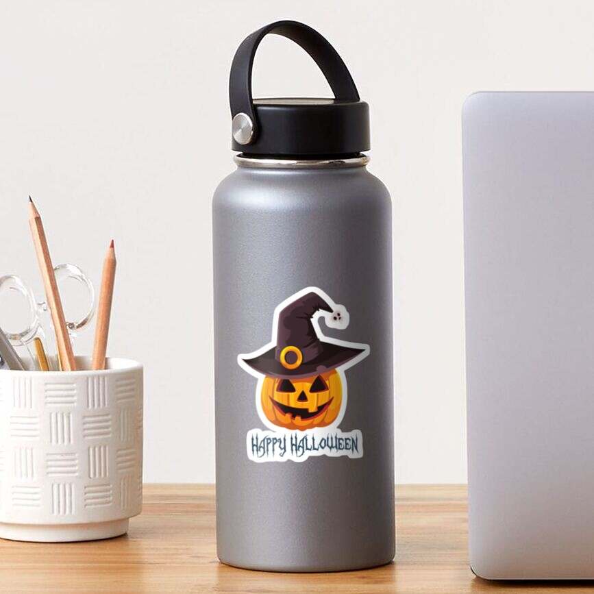 Happy Halloween Classic Sticker Beautiful And Refined Glossy Pumpkin Face Stickers  #2