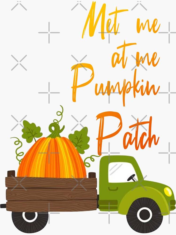 Meet Me At The Pumpkin Patch Beautiful And Refined Glossy Pumpkin Patch Stickers  #1