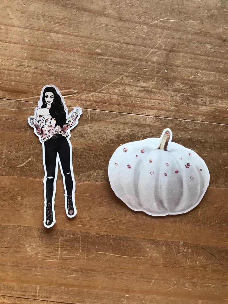 Fall Die Cuts Or Planner Stickers Beautiful And Refined Glossy Pumpkin Decorating Stickers