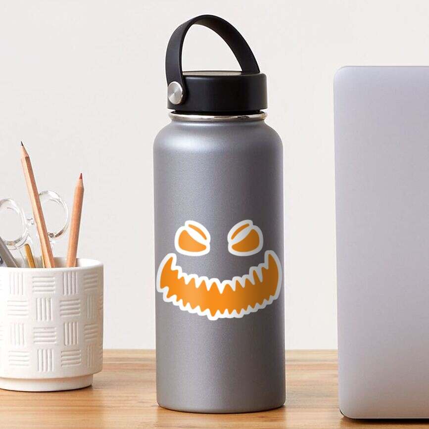 Halloween Costume Sticker Beautiful And Refined Glossy Pumpkin Face Stickers  #2