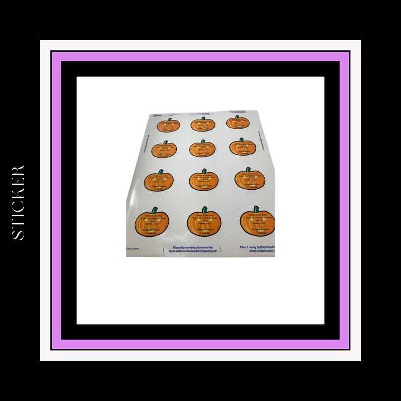 Pumpkin Sticker Sheet Beautiful And Refined Glossy Pumpkin Decorating Stickers   