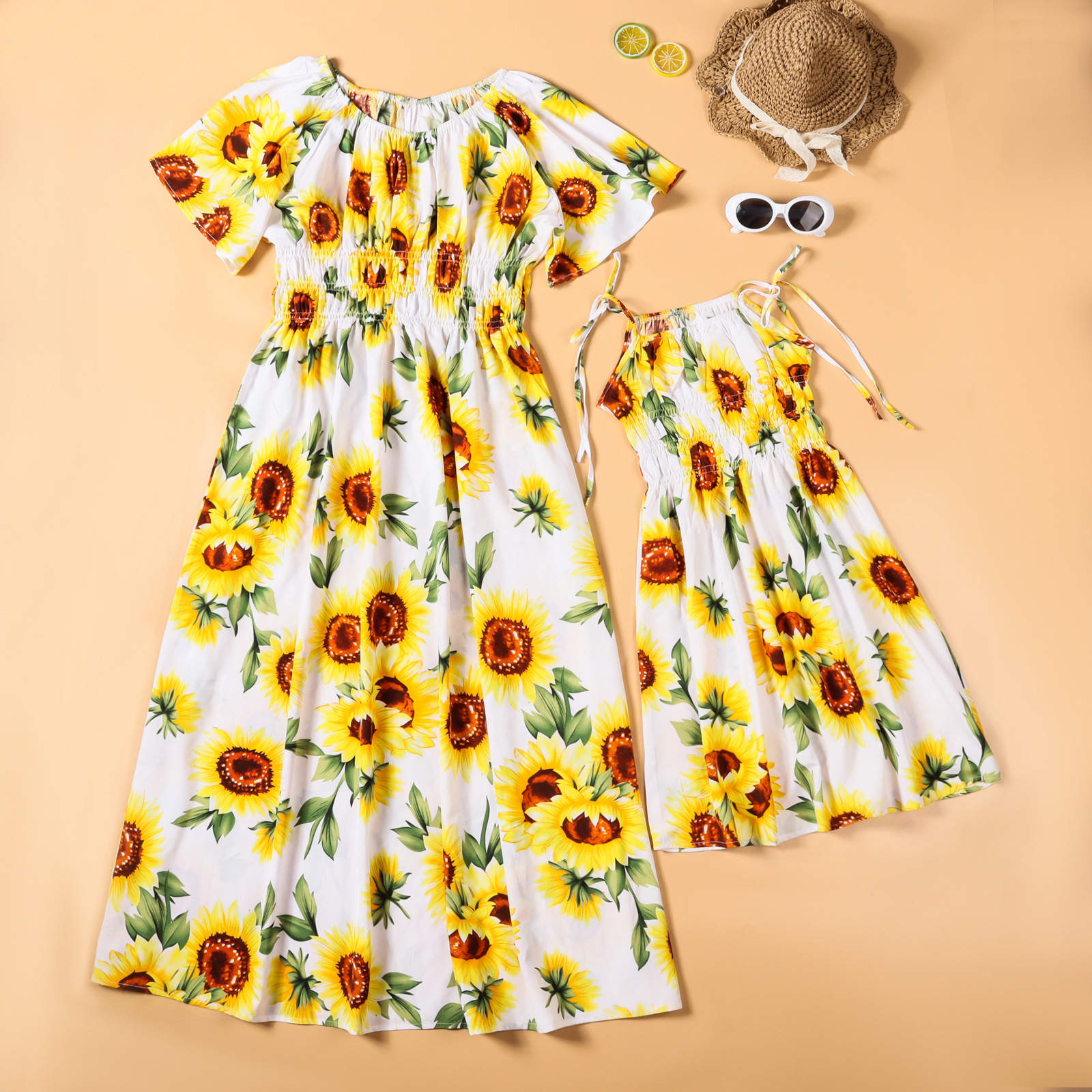 Off the hotsell shoulder sunflower dress