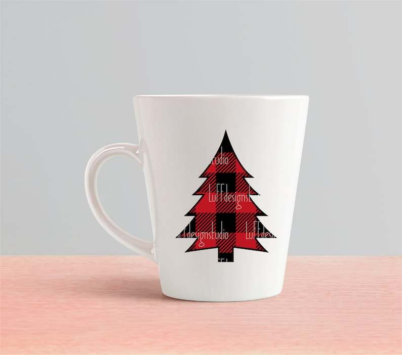 Pine Tree Svg, Christmas Tree SVG Bundle - Leopard Print SVG - Buffalo Plaid SVG#5
