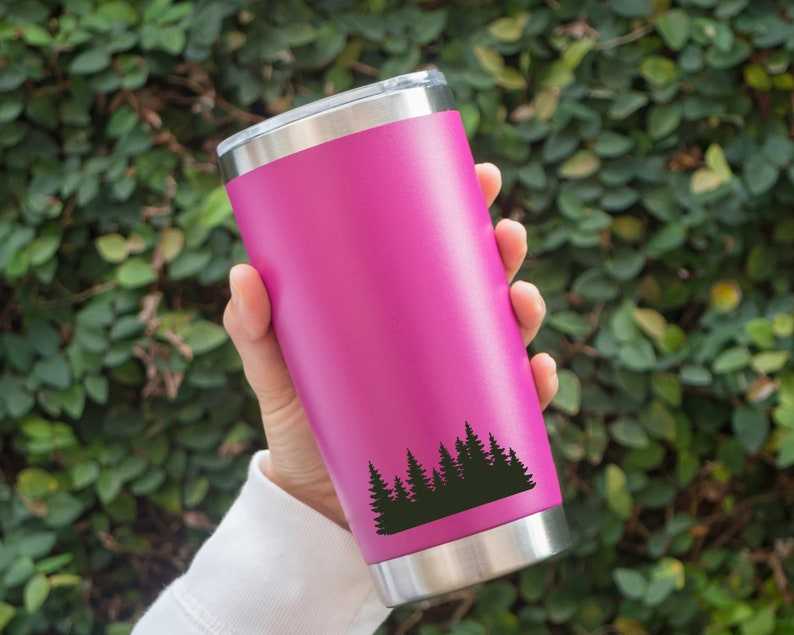 Simple Pine Tree Svg, Forest svg Pine Tree Border svg Tree Line svg Tree svg Deer svg Forest Cut Files#7