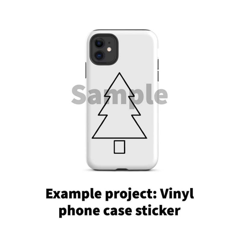 Simple Pine Tree Svg, Christmas Tree Svg 6 pack - Digital Design PNG EPS SVG pdf Clipart#3