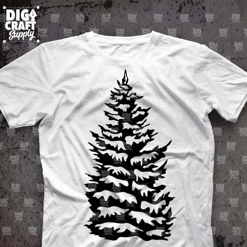 Simple Pine Tree Svg, 4 Pine Tree SVG Bundle - Snow svg - Pine Tree with Snow svg - Pine Tree Clipart#4