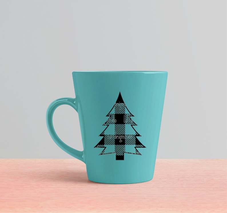 Pine Tree Svg, Christmas Tree SVG Bundle - Leopard Print SVG - Buffalo Plaid SVG#6
