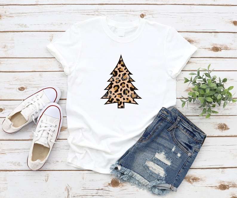 Pine Tree Svg, Christmas Tree SVG Bundle - Leopard Print SVG - Buffalo Plaid SVG#3