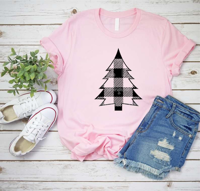 Pine Tree Svg, Christmas Tree SVG Bundle - Leopard Print SVG - Buffalo Plaid SVG#4