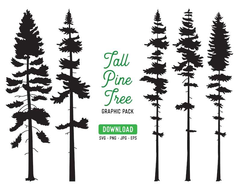 Treeline Forest SVG, PNG, PDF, Forest line SVG, Tree Silhouette