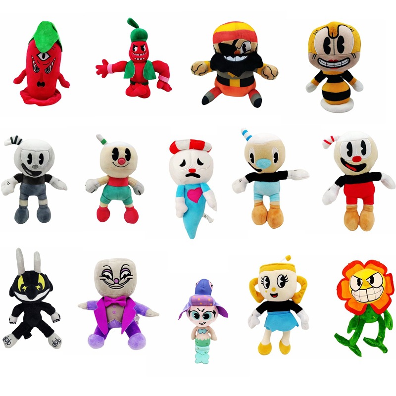 Cuphead Plushies, The Cuphead Show King Dic Soft Stuffed Game Toy Doll