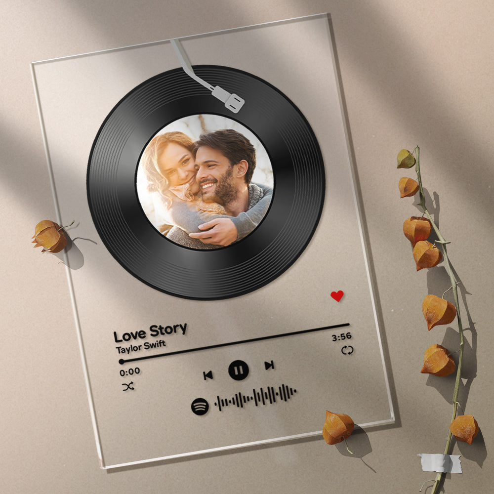 Jewel Portachiavi Spotify Personalizzato Con Foto E Codice Musicale – Regalo Originale In Acciaio Per Fidanzato, Fidanzata, San Valentino