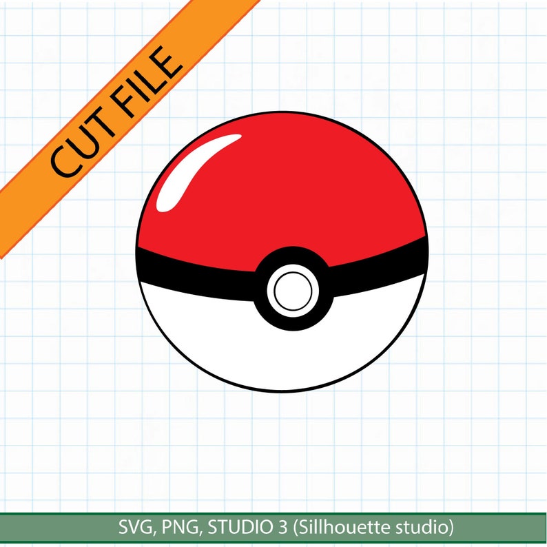 Poke Ball SVG Anime SVG Ball Svg Digital Clipart Svg Png 