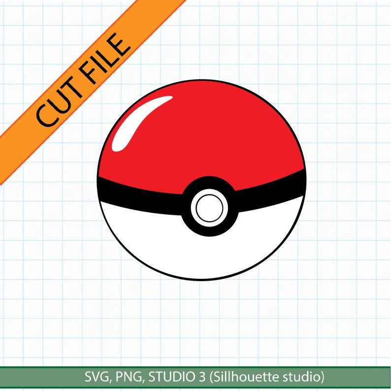 Pokeball Pokemon SVG Png Creativity and Fun Digital Download