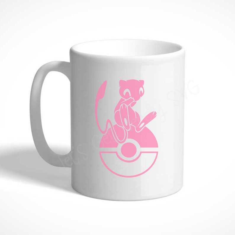 Pokémon Inspired Mew- svg, png, dxf