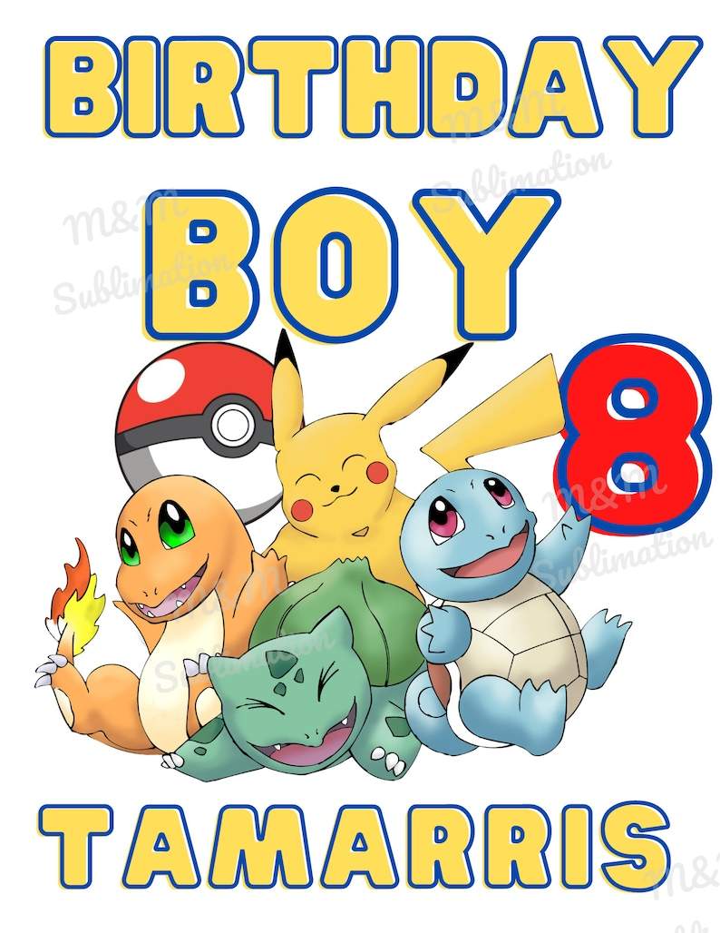 pokemon font happy birthday