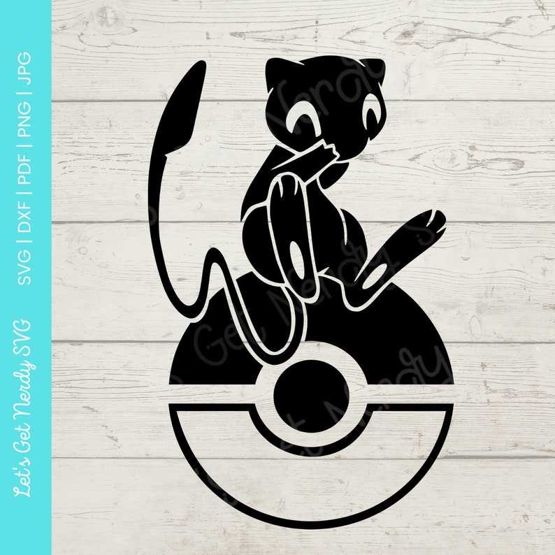 Original Pokemon Pokeball Silhouette SVG PDF EPS File 